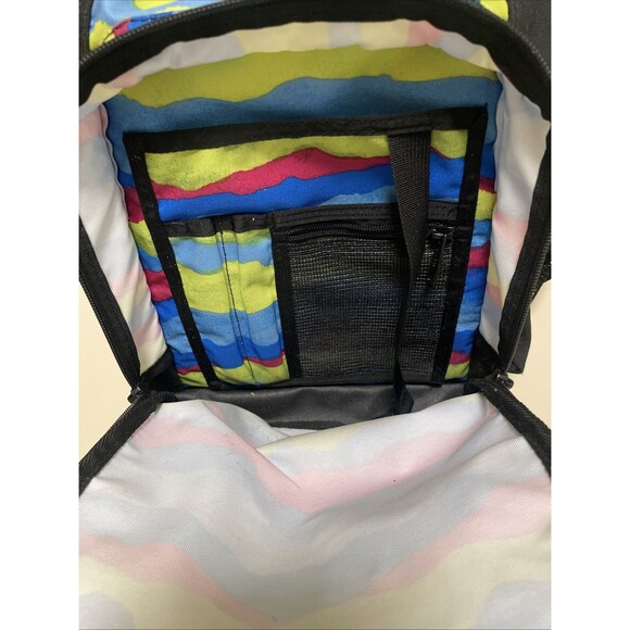 LL Bean Kids Junior Book Bag Backpack Multicolor School Reflective strip - Picture 9 of 11